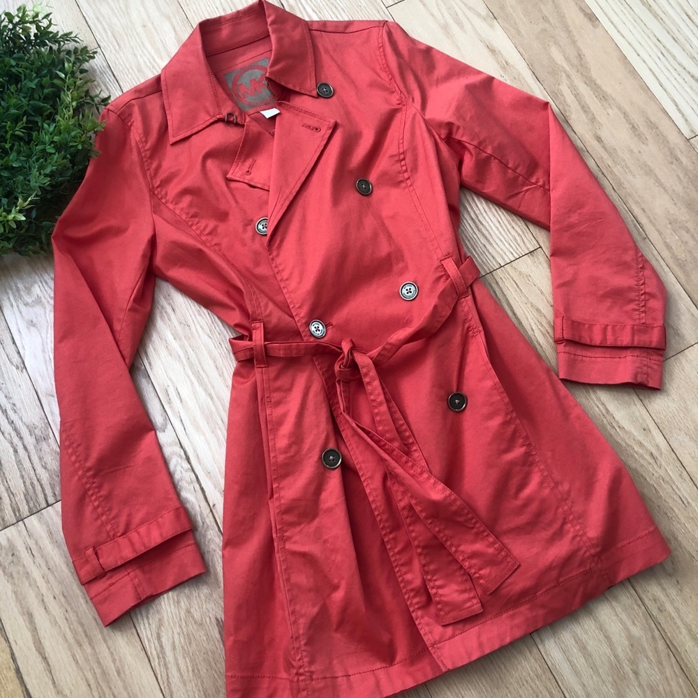 Michael Kors Red Trench Coat
